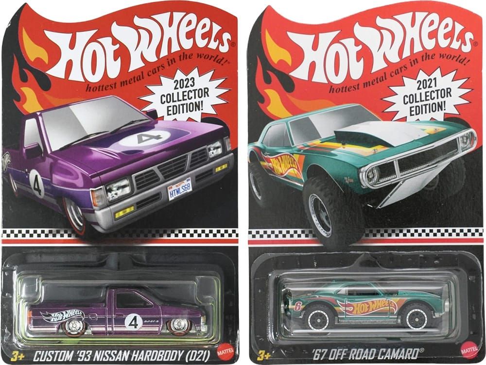 Custom '93 Nissan Hardbody (D21) & '67 Off Road Camaro - Hot Wheels Collector Editions