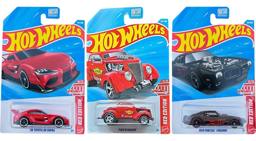 2026 Hot Wheels Red Edition 10, 11, and 12
