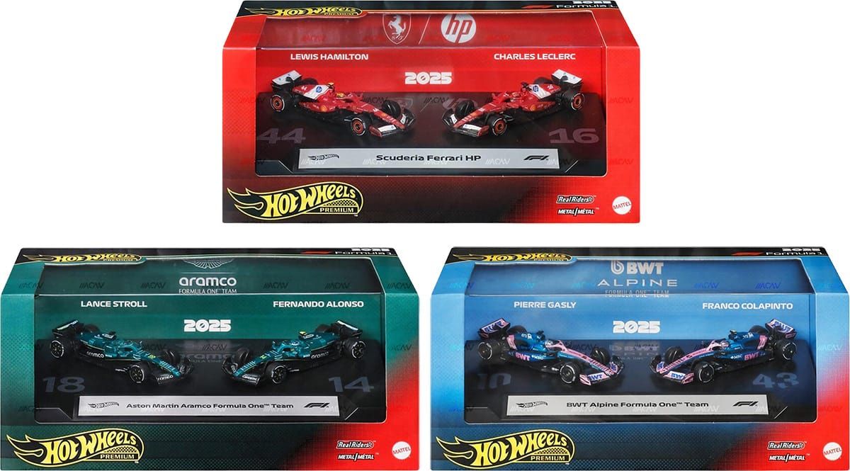 Hot Wheels 2026 (2025 Season) Formula One 2-Packs - Mix 3