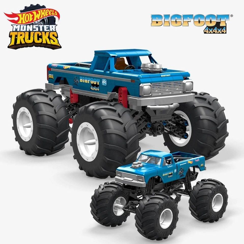 Hot Wheels MEGA Bigfoot, Mod Rod, and Muscle Bound