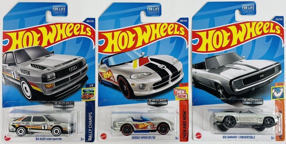Hot Wheels 2022 Zamac Edition - 16, 17, and 18