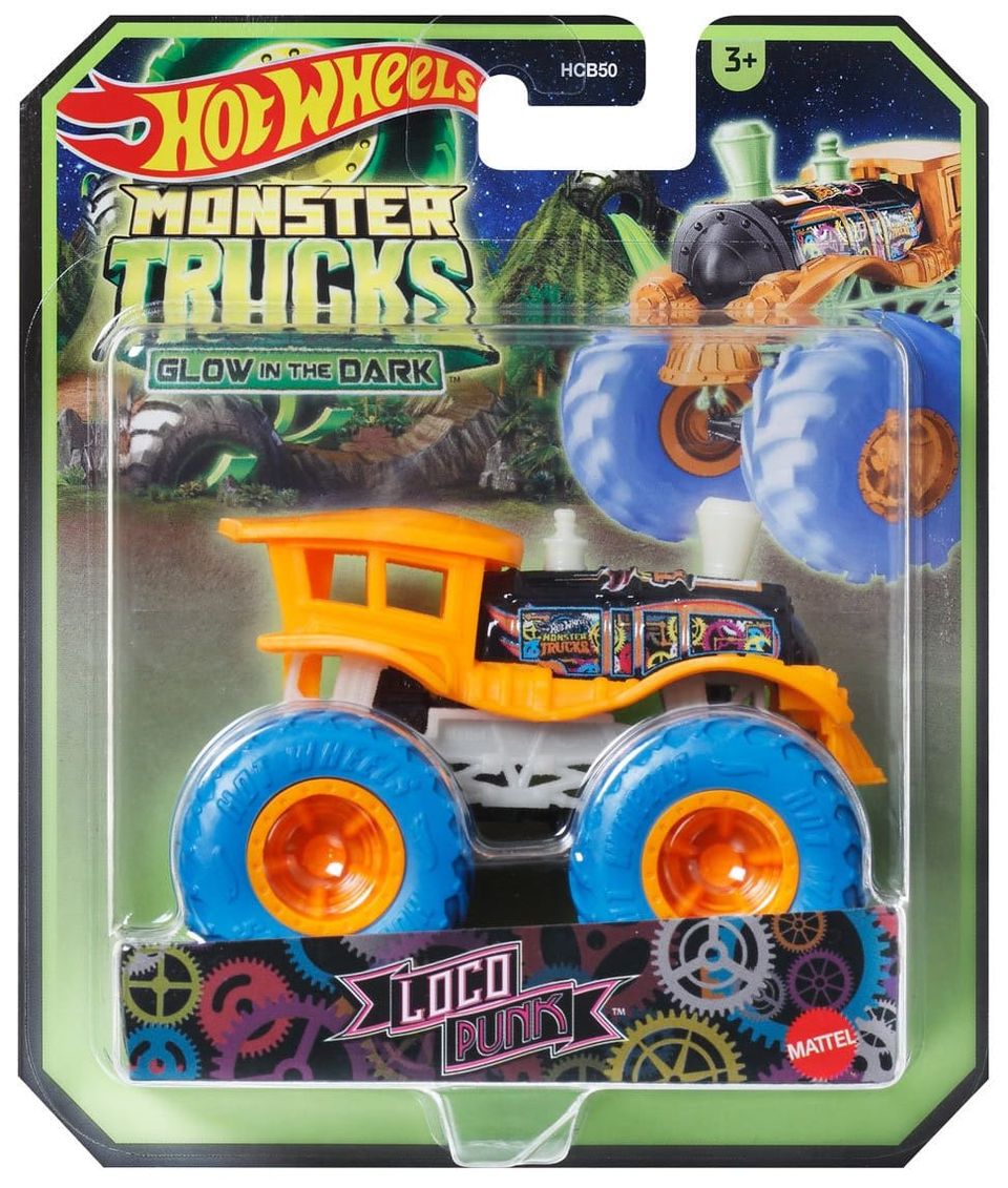Hot Wheels 2024 Monster Trucks - Glow in the Dark - Mix 2