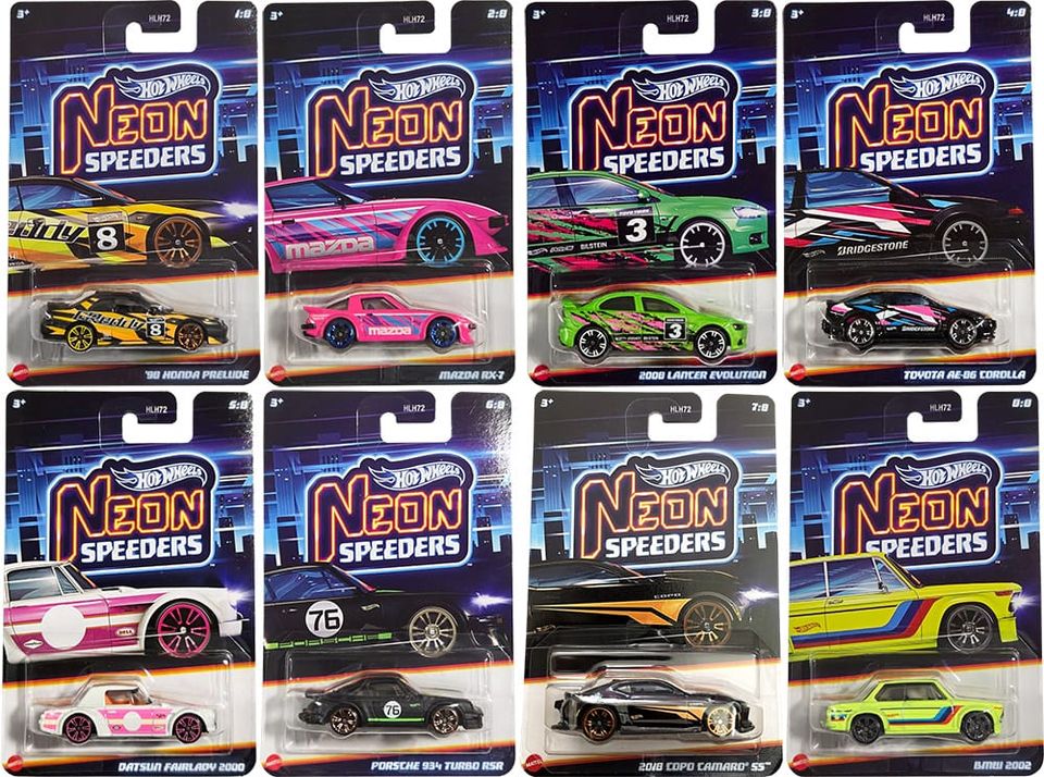 Hot Wheels 2025 Neon Speeders - Mix 2