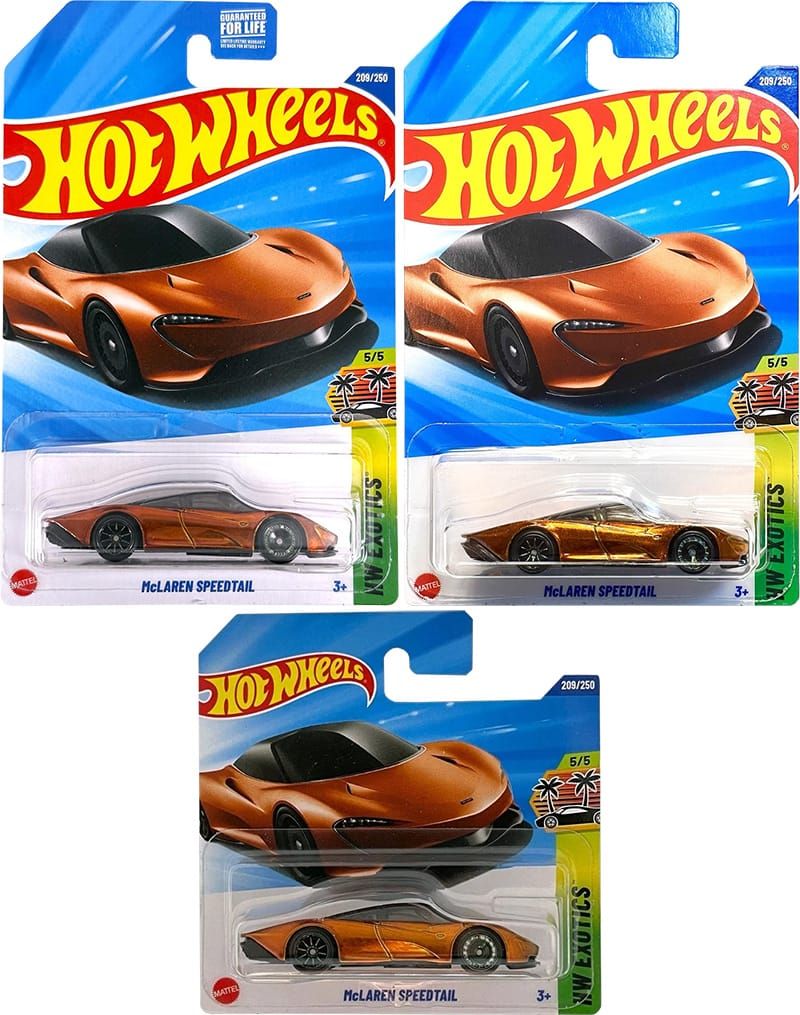 McLaren Speedtail - Hot Wheels 2025 Super T-Hunt - US, Int. & Short Card