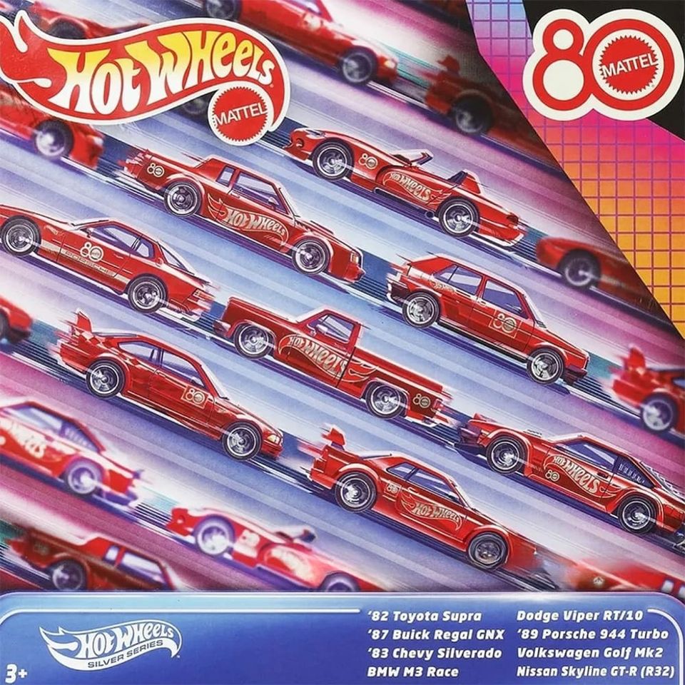 Hot Wheels 80th Anniversary 8-Car Box Set
