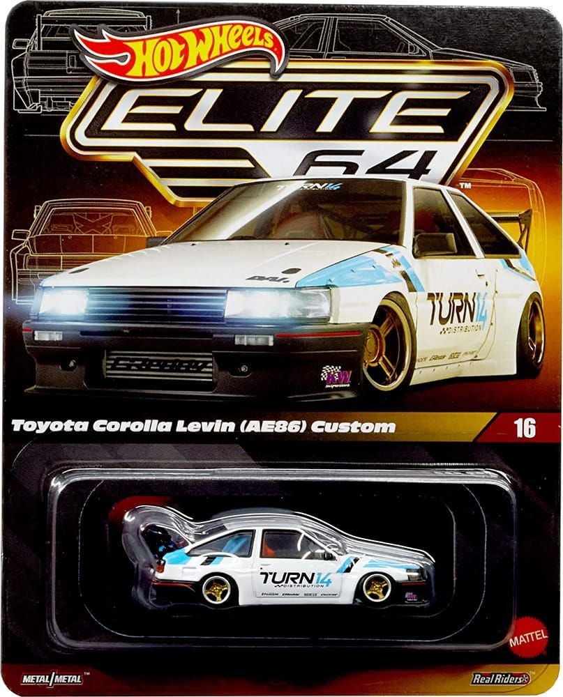 Hot Wheels Elite 64 Toyota Corolla Levin (AE86) Custom