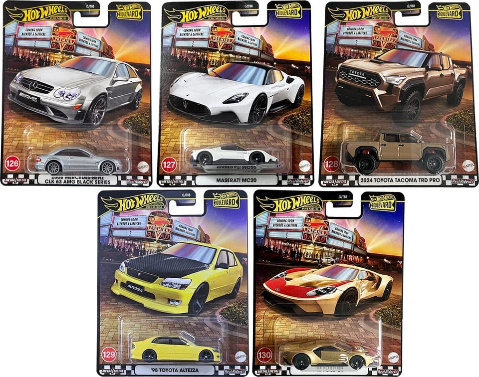 2025 Hot Wheels Boulevard - 126 to 130
