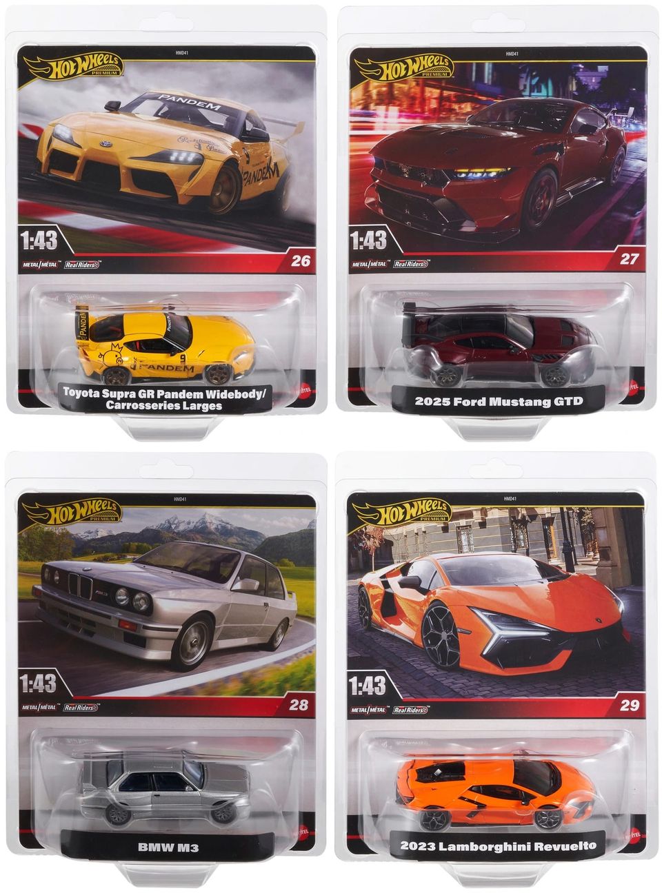 Hot Wheels 1:43 - Cars 26 to 29