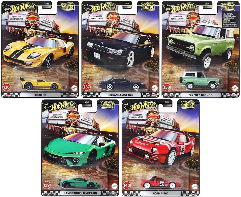Hot Wheels Boulevard - 136 to 140