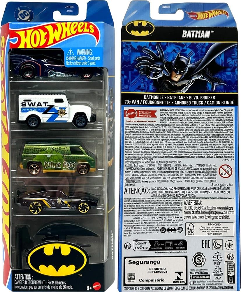 Hot Wheels 2026 Batman 5-Pack