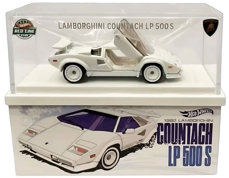 1982 Lamborghini Countach LP 500 S - Hot Wheels 2025 Red Line Club