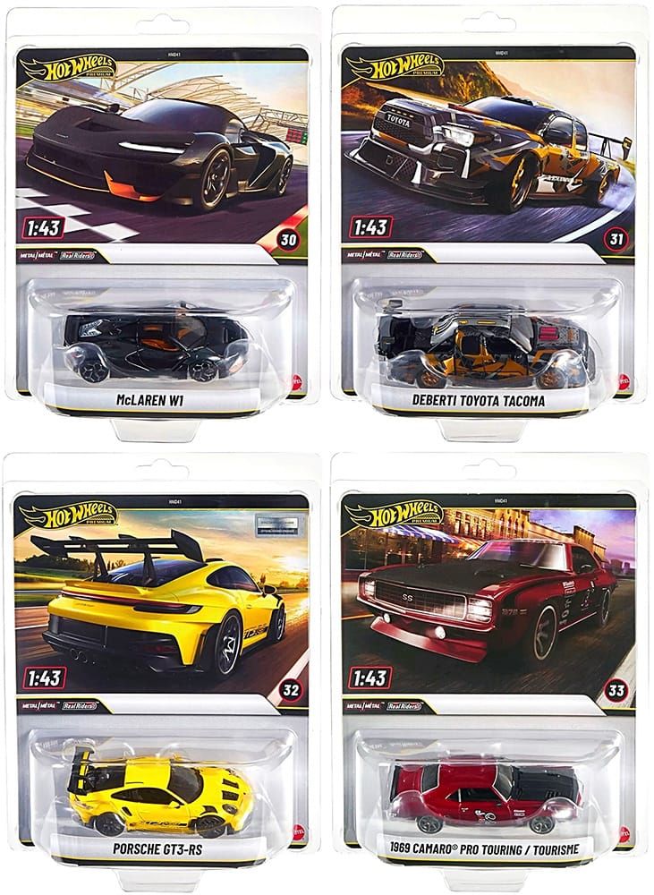 Hot Wheels 1:43 - Cars 30 to 33