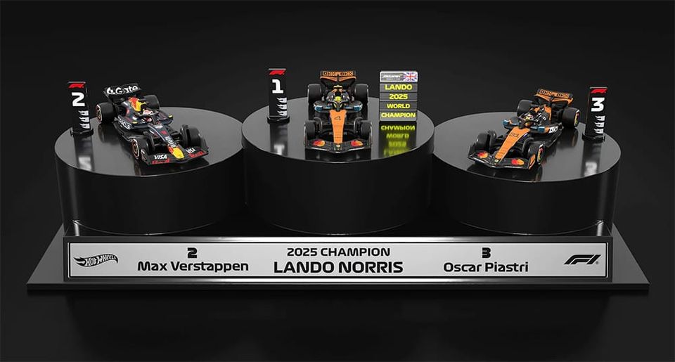 Hot Wheels 2025 Formula 1 Podium Set