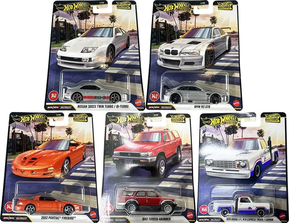 Hot Wheels Boulevard - 141 to 145 - Mix F