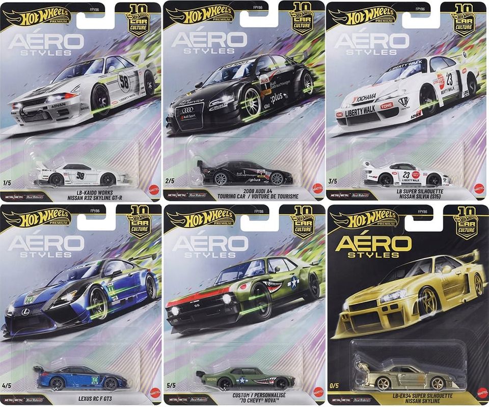 Hot Wheels 2026 Car Culture - Aero Styles