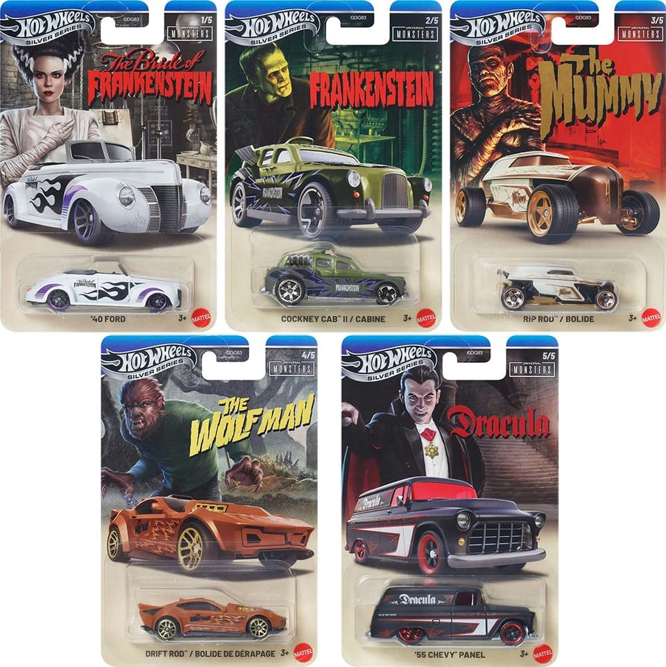 Hot Wheels 2026 Universal Monsters Silver Series