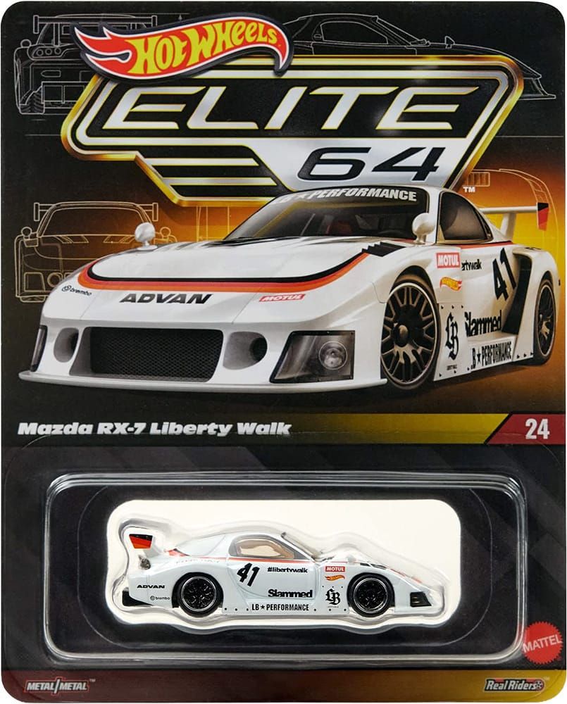 Mazda RX-7 Liberty Walk - Hot Wheels Elite 64 #24