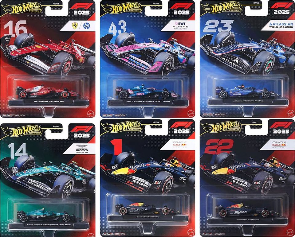 Hot Wheels Premium Formula 1 2026 (2025 Season) - Mix 4