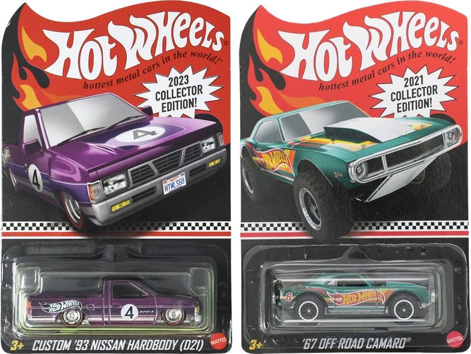 Custom '93 Nissan Hardbody (D21) & '67 Off Road Camaro - Hot Wheels Collector Editions
