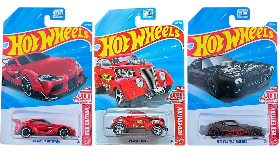 2026 Hot Wheels Red Edition 10, 11, and 12