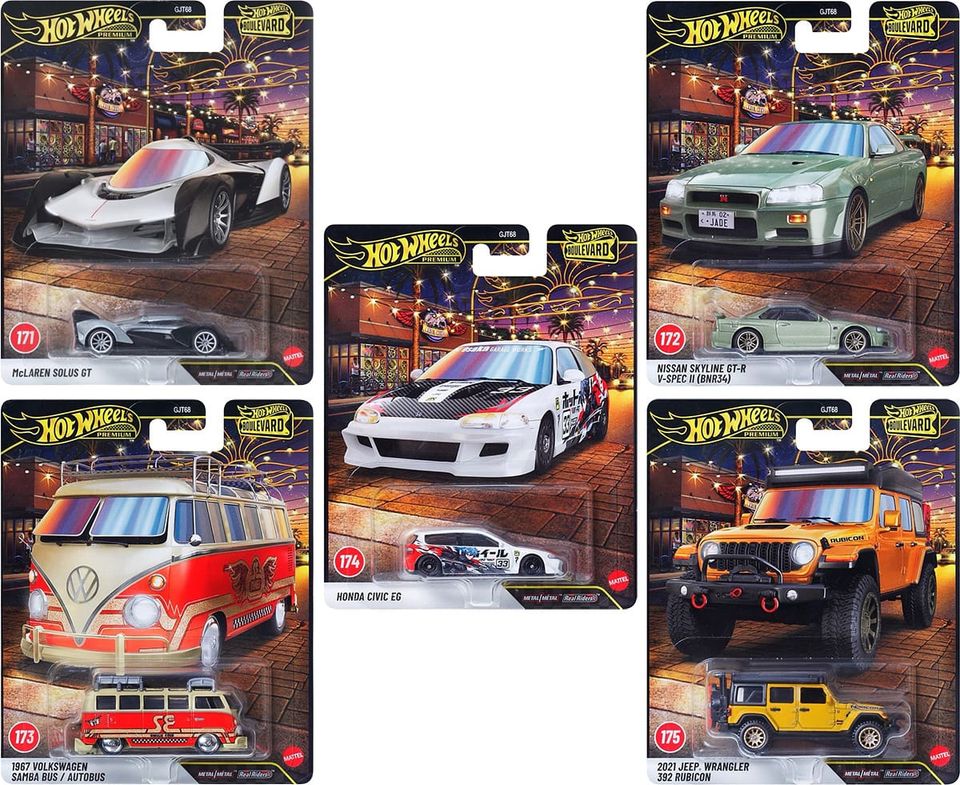 Hot Wheels Boulevard - 171 to 175