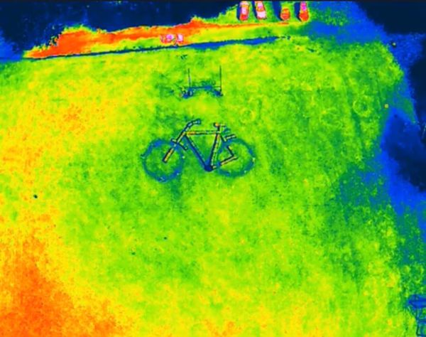 A Giant Bicycle, Seen From Above