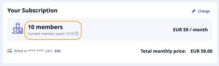 Navigate to Setup » Subscription and click the current member count to see who counts towards your Cobot subscription.
