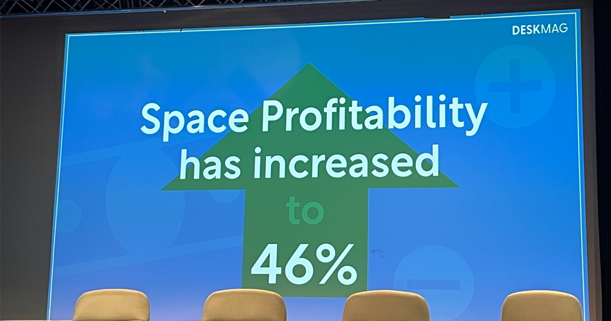 Graphic showing Space Profitability has increasd to 45% in 2024.