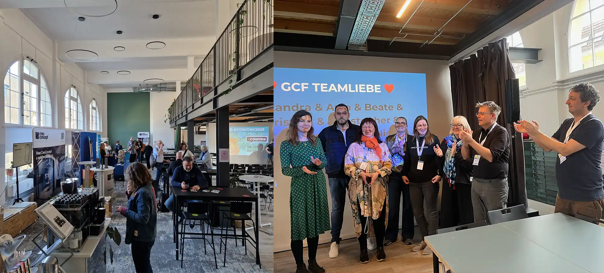 Beydes coworking space on the left and GCF's members on the right