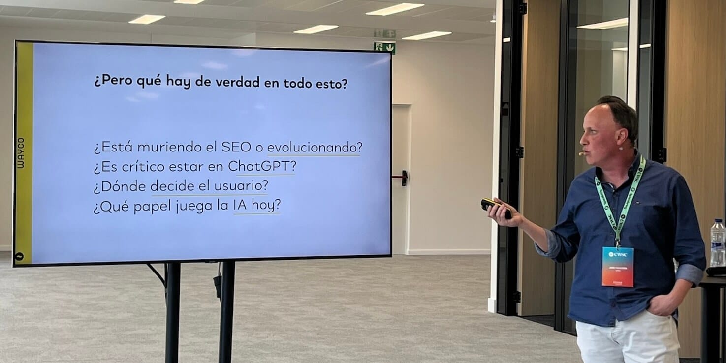 Jaime presenting at the CWCS'26.