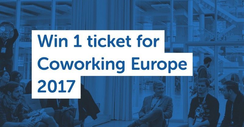 Win 1 ticket for Coworking Europe 2017