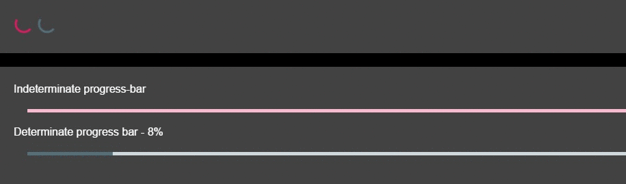 material-design-loading bars