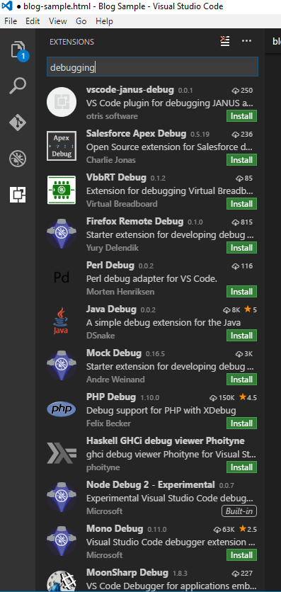 VIsual Studio Code Debugging
