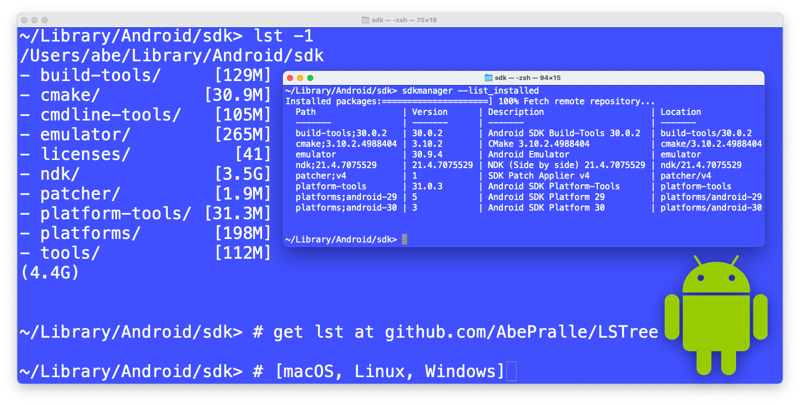 Command Line Install of Android SDK [macOS]
