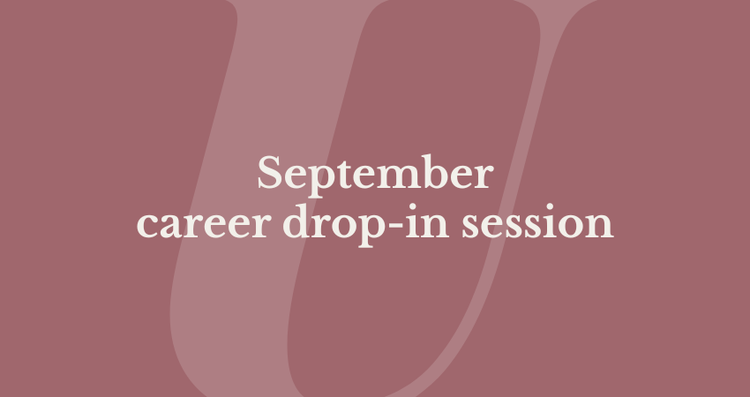 September Career Drop-in Session