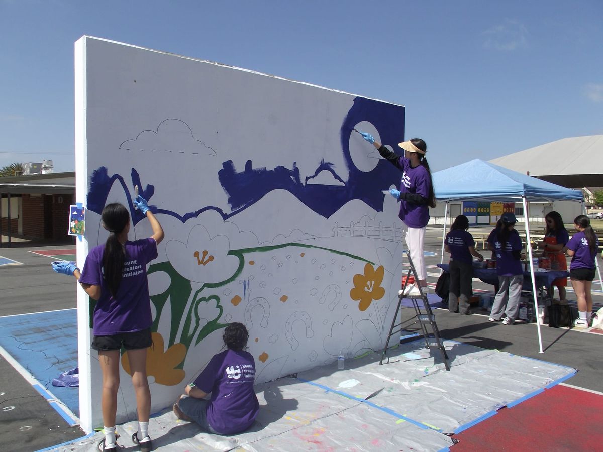 Young Artists Use Murals to Make Their Mark at Local Campuses