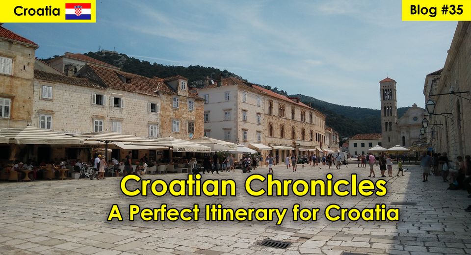 a blog containing itinerary for croatia