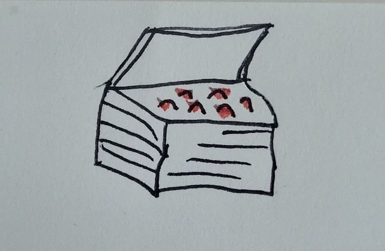 Una caja. A box.