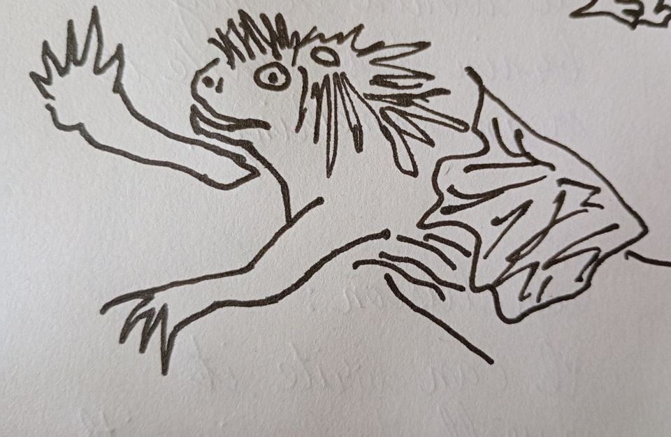 monstruo tortuga, nadando. tortoise monster, swimming.
