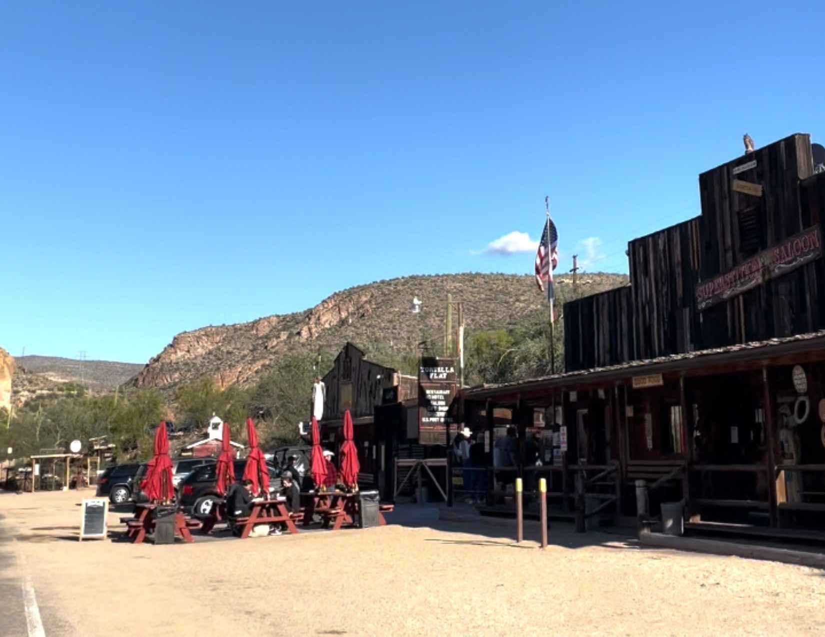 small town of 6 people outside of Phoenix, Arizona in Tortilla Flat