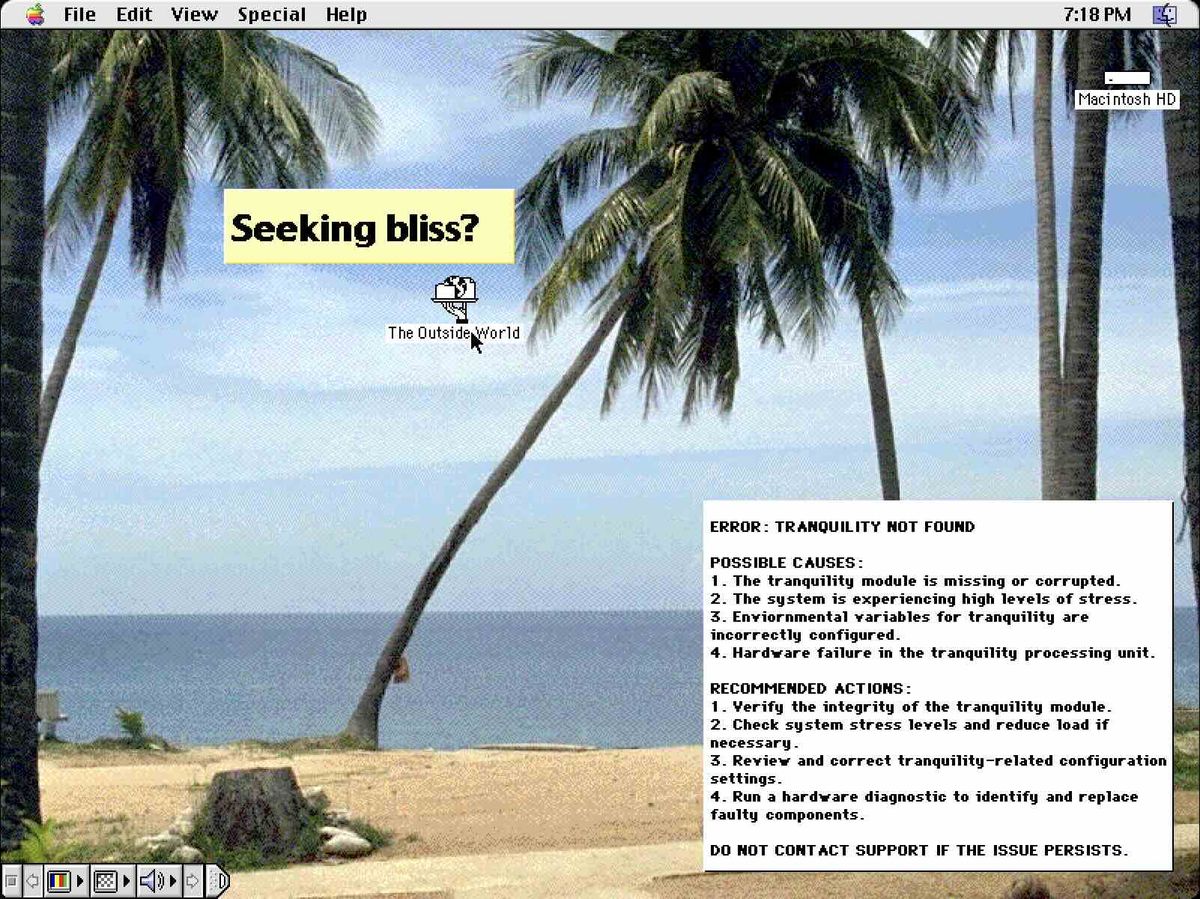 Seeking bliss?