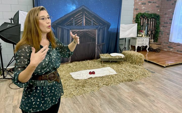 Charisa Ausfahl explains Purposed Generation at her Charisa Studios in Washington, Illinois.