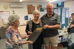 Life Member Shield presented