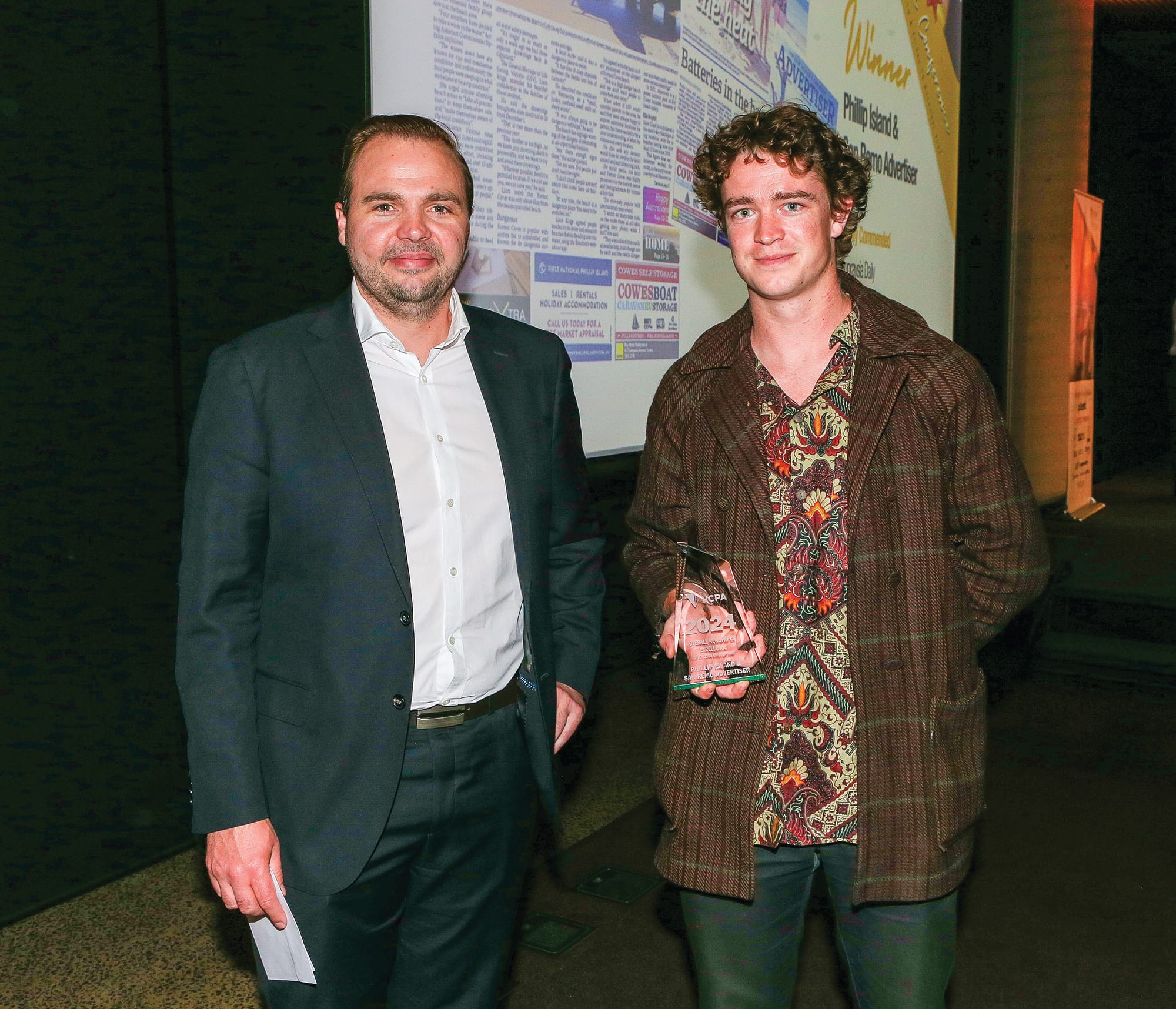 Dual win at VCPA awards - Judges comments