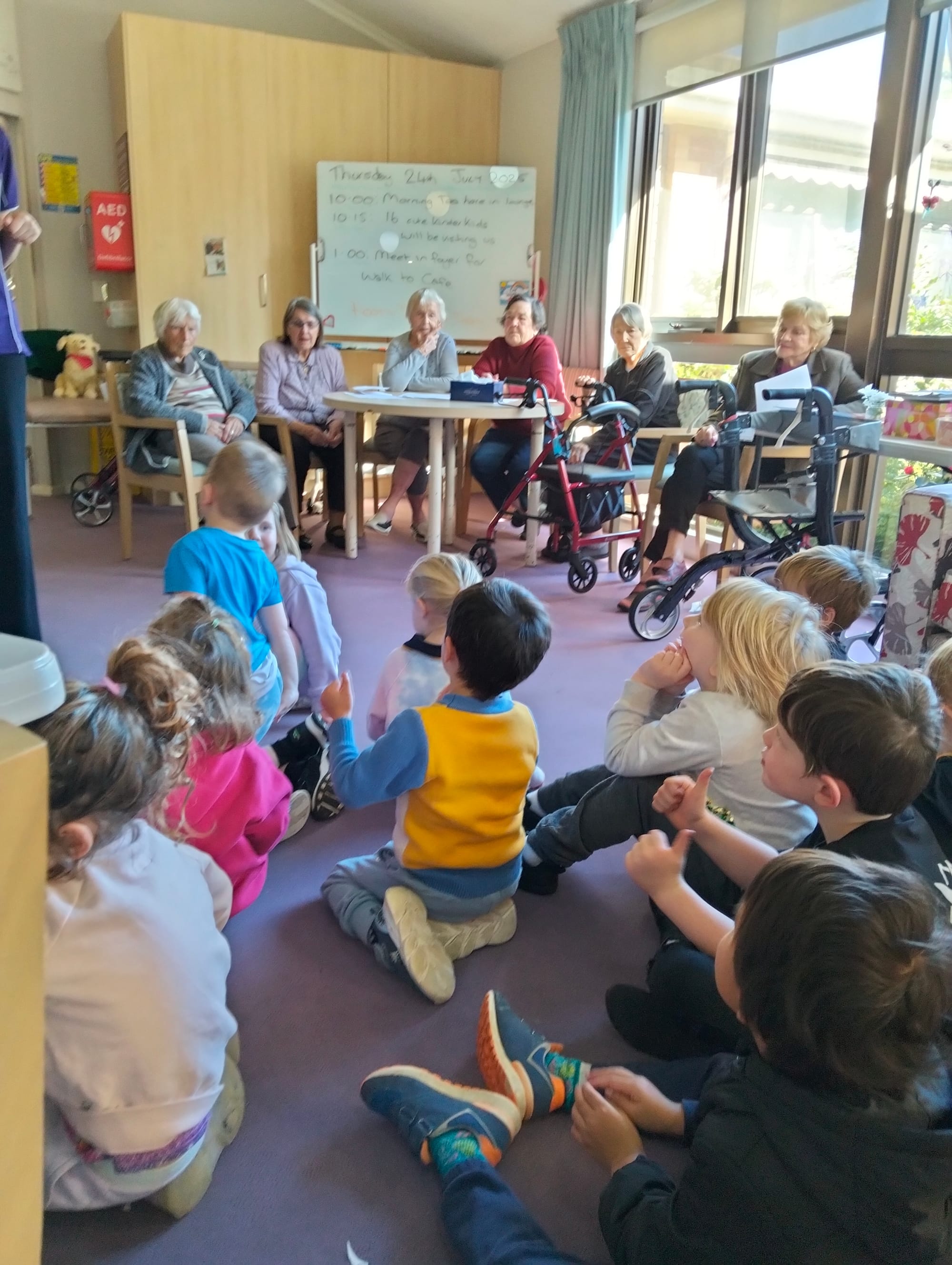 Children bring songs and smiles