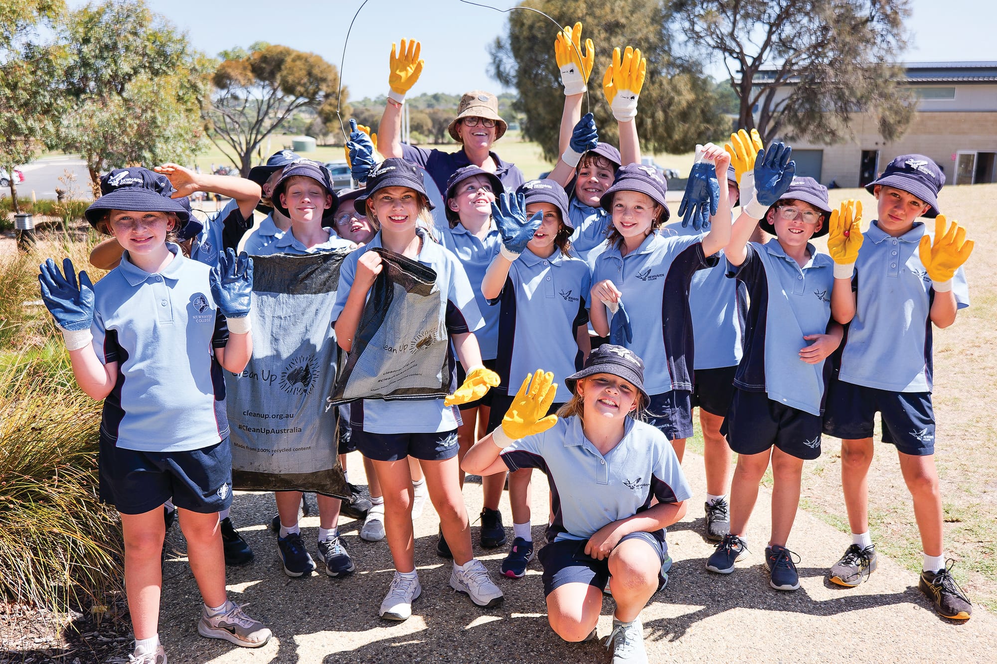 Students clean up
