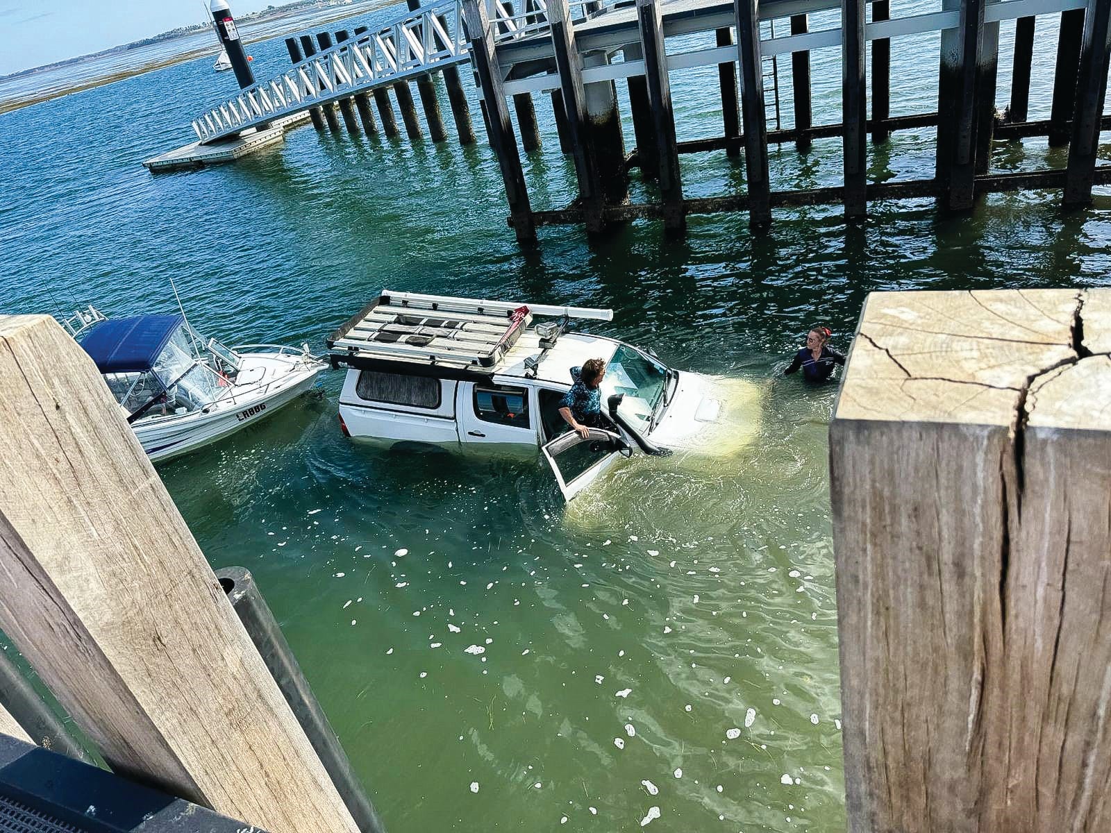 That sinking feeling: Rhyll ramp needs low tide warning