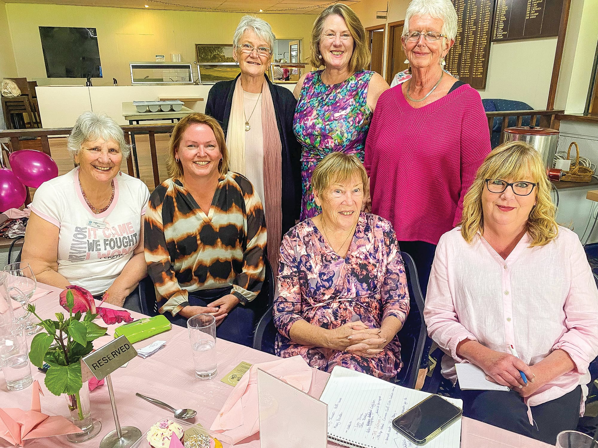 Pink ladies raise funds toward chemotherapy chair