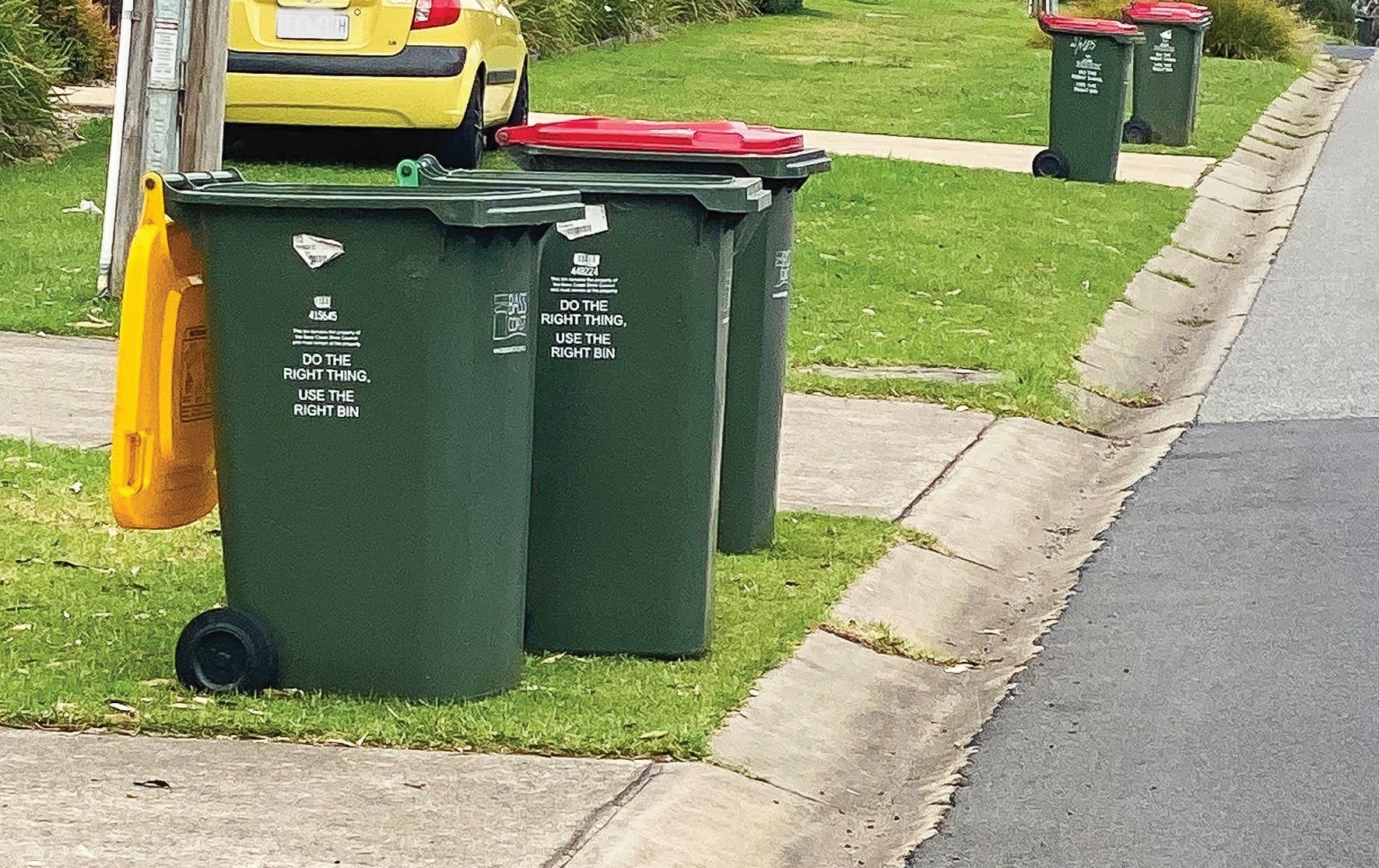 Continuing to see red over red bins