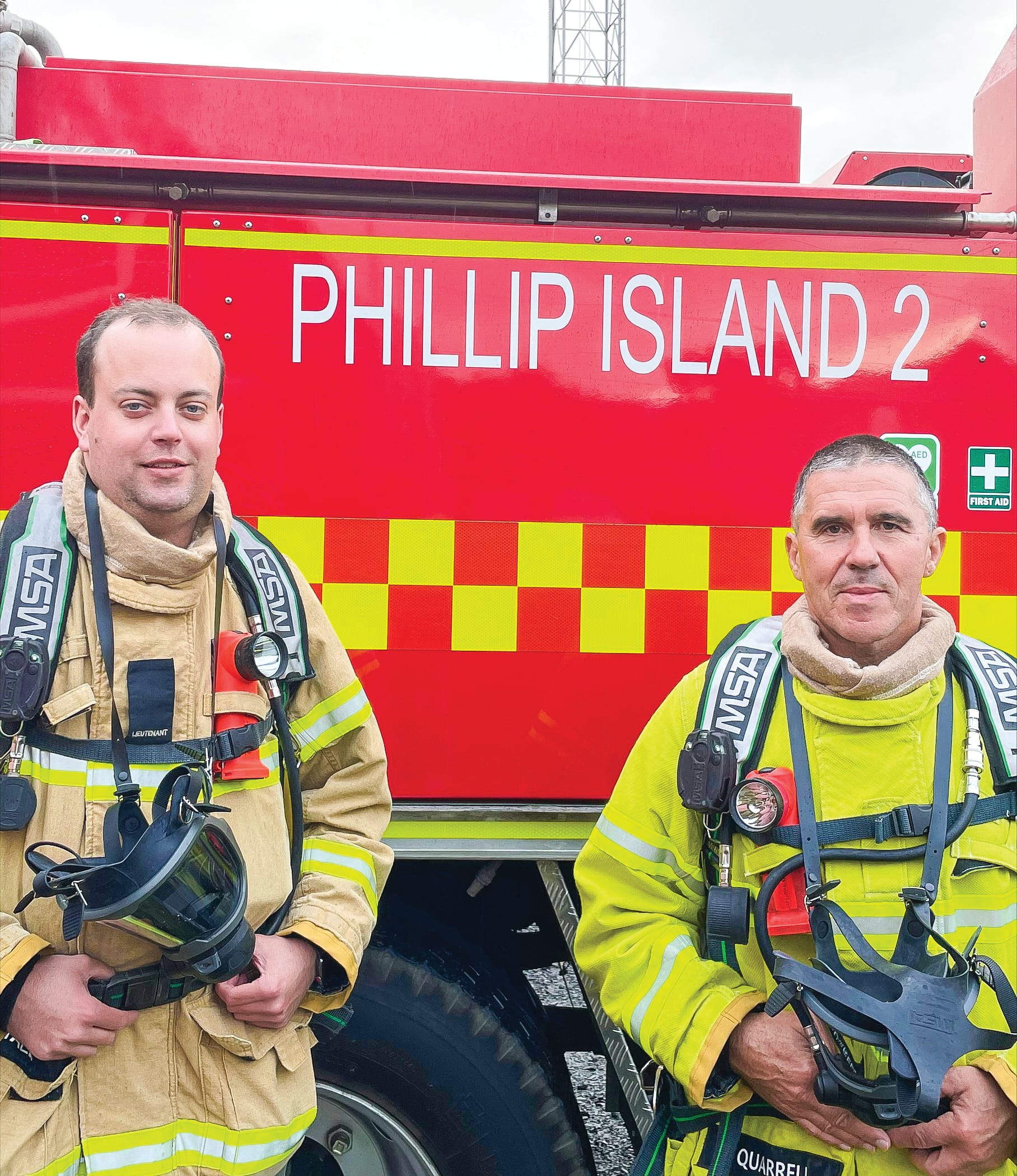 Island fire fighters breathe easy